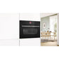 Horno Compacto Bosch CBG7741B1, 47 L, Multifunción, Pirólitico, Negro/Acero Inoxidable