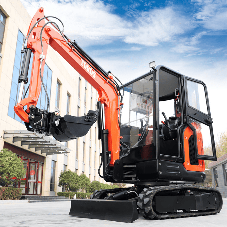 Mini Escavadeira de 2,5 Toneladas com Cabine 24,5 KW – TOROS TE-25
