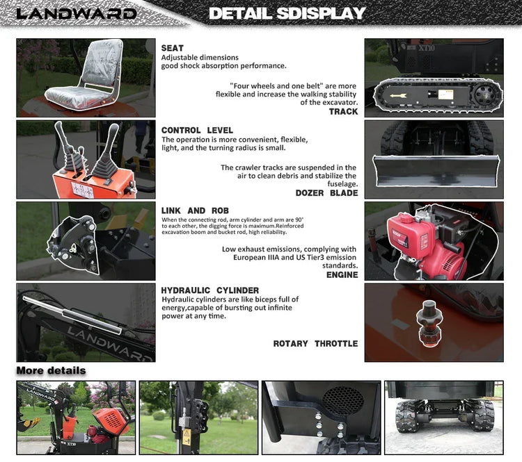 Mini-Escavadora 1.8 Toneladas