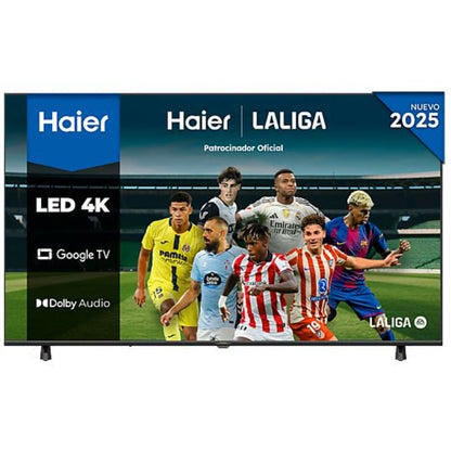 Haier H55K85FUX TV 4K UHD 55 Pulgadas Negro | Google TV | Diseño Sin Marco | Sonido 30 W