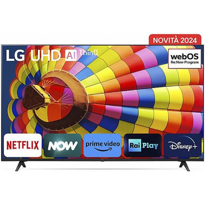 TV LG 55UT80006LA Negro, 55 Pulgadas 4K UHD | webOS Smart TV α5 AI Gen7