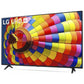 TV LG 55UT80006LA Negro, 55 Pulgadas 4K UHD | webOS Smart TV α5 AI Gen7