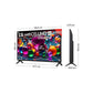 TV LG 65UA75006LA Negro, 65 Pulgadas 4K UHD | Smart TV webOS α7 AI Gen8