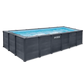 Piscina Graphite Rectangular INTEX – 6,00 x 3,00 x 1,24m – Diseño Antracita