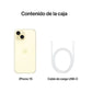 Apple iPhone 15 Amarillo 128 GB Smartphone, Pantalla OLED 6,1 Pulgadas, Chip A16 Bionic