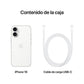 Apple iPhone 16 Blanco 128 GB Smartphone, Pantalla OLED 6,1 Pulgadas, Chip A18 Bionic 5G