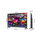 TV LG 43UA75006LA Negro, 43 Pulgadas 4K UHD | Smart TV webOS α7 AI Gen8