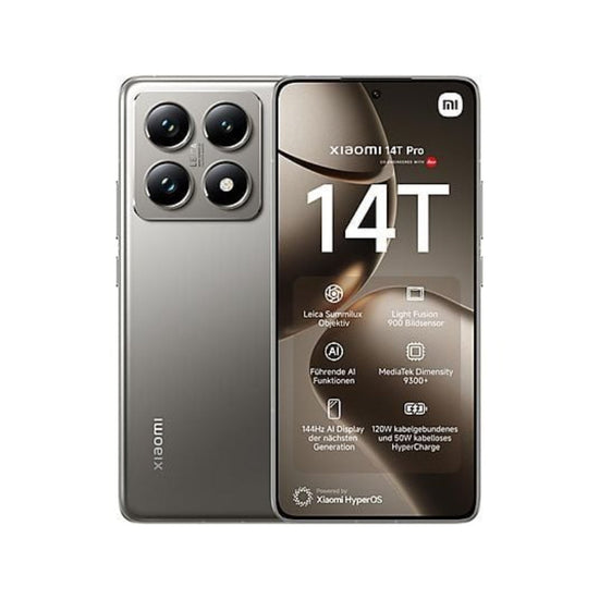 Xiaomi 14T Pro Gris Titanio 512 GB Smartphone, Pantalla 1.5K 6,67 Pulgadas 144 Hz, Dimensity 9300+